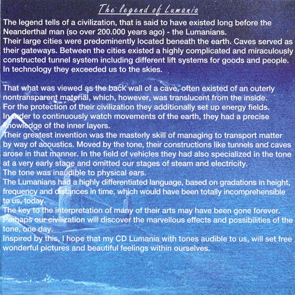 Claus Bockstandt : Lumania (CD, Album)