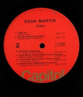 Dean Martin : Dino (Italian Love Songs) (LP, Album, RE)