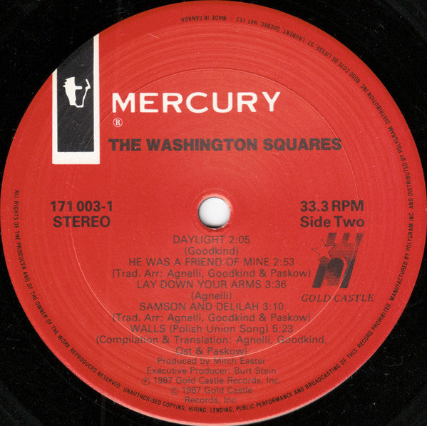 The Washington Squares : The Washington Squares (LP, Album)