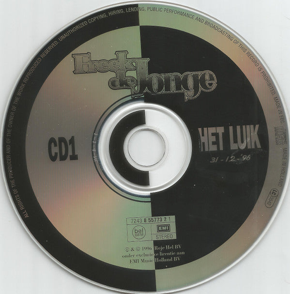 Freek de Jonge : Het Luik (2xCD, Album)