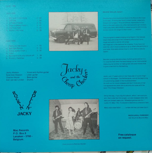 Jacky And The Cheap Checkers : Rockin' Rollin' Jacky (LP, Album)