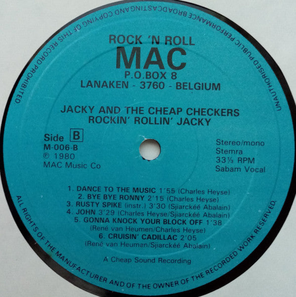 Jacky And The Cheap Checkers : Rockin' Rollin' Jacky (LP, Album)