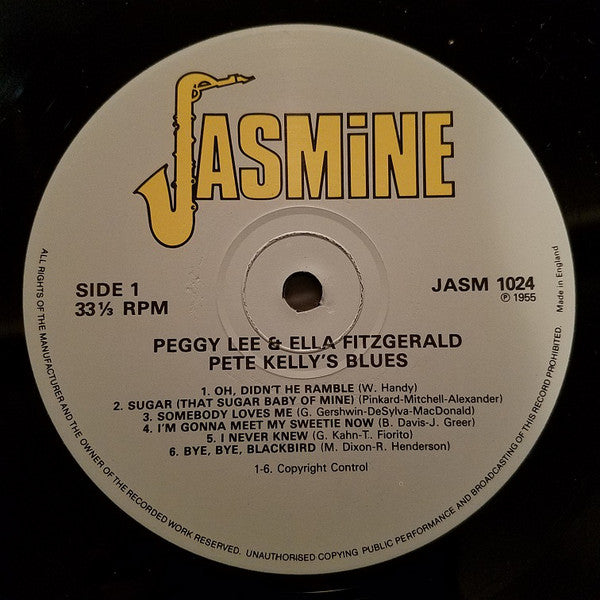 Peggy Lee And Ella Fitzgerald : Pete Kelly's Blues (LP, Album, Mono, RE)