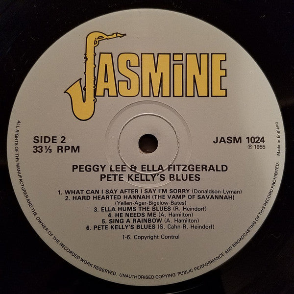 Peggy Lee And Ella Fitzgerald : Pete Kelly's Blues (LP, Album, Mono, RE)