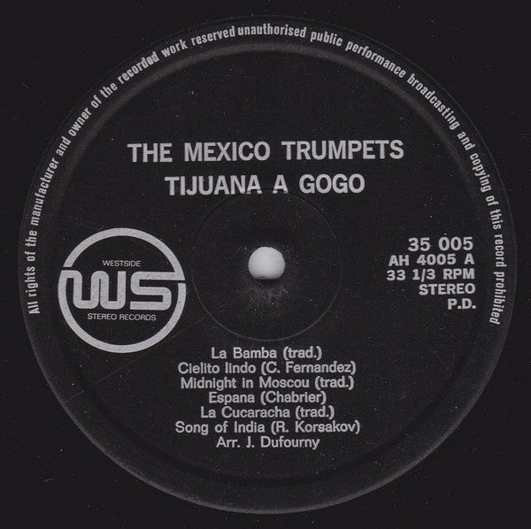 The Mexico Trumpets : Tijuana À Gogo (LP, Album)