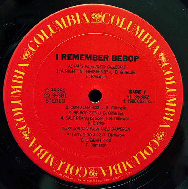 Various : I Remember Bebop (2xLP, Album)