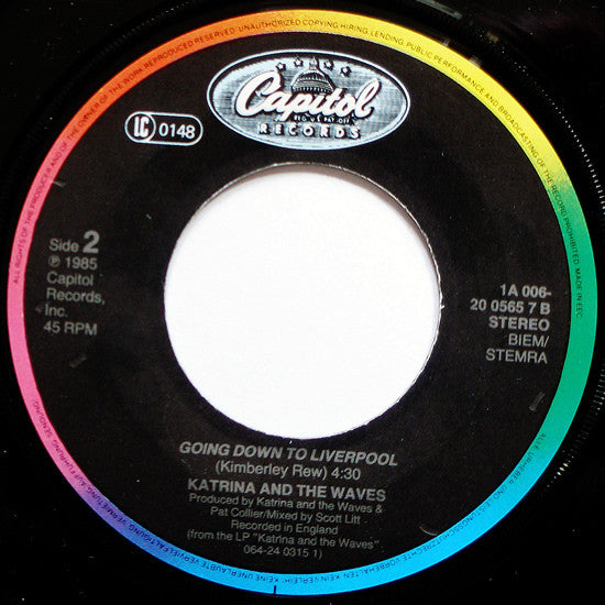 Katrina And The Waves : Walking On Sunshine (7", Single)