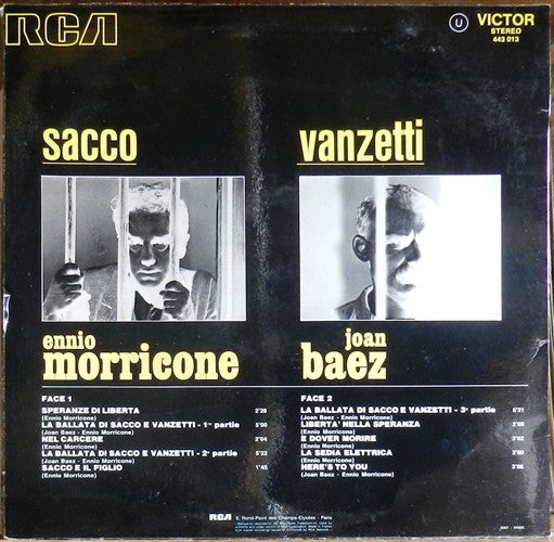 Ennio Morricone - Joan Baez : Sacco & Vanzetti (LP, Album)