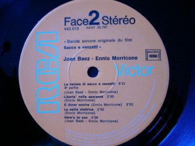 Ennio Morricone - Joan Baez : Sacco & Vanzetti (LP, Album)