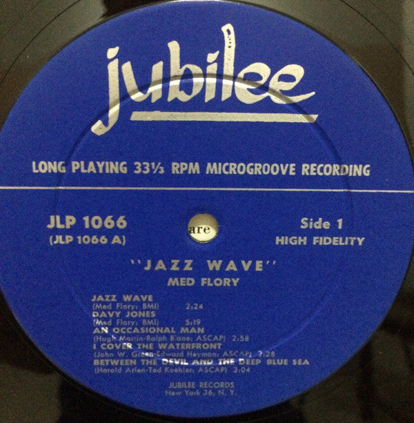 Med Flory And His Orchestra* : Jazz Wave (LP, Album, Mono)