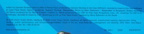 Schönheitsfehler : Fuck You (12", Single)