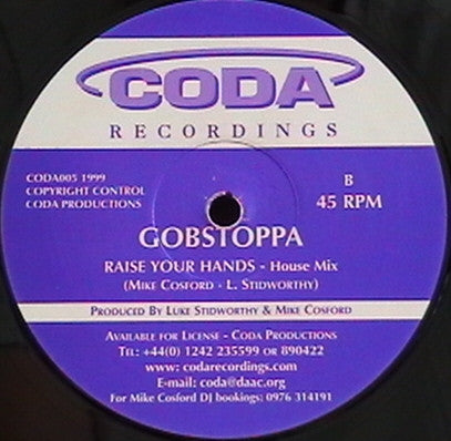 Gobstoppa : Raise Your Hands (12")