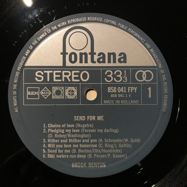 Brook Benton : Send For Me (LP, Comp)