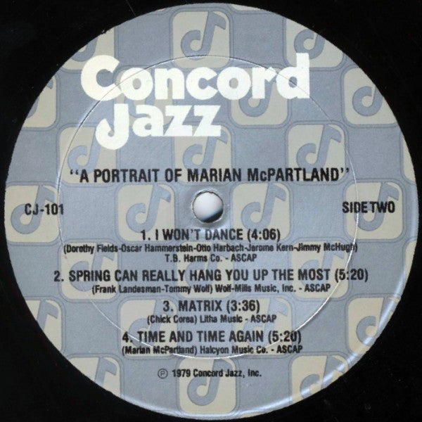 Marian McPartland : Portrait Of Marian McPartland (LP, Album)