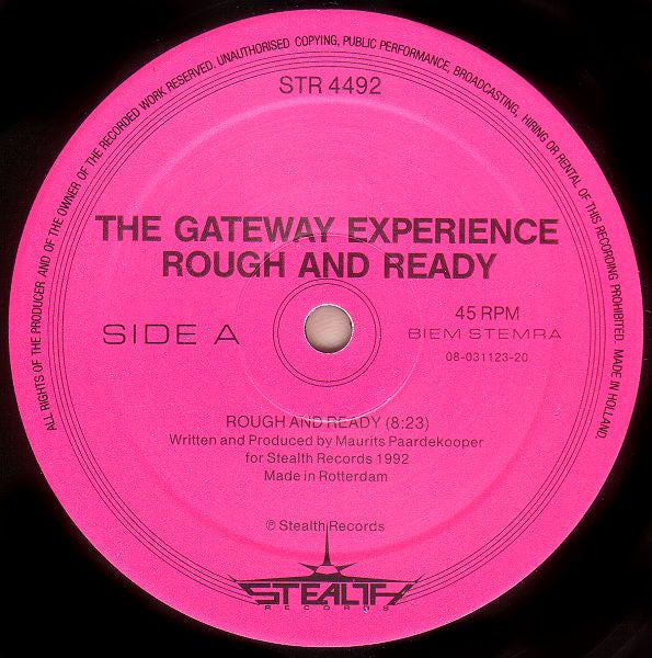 The Gateway Experience : Rough And Ready (12")