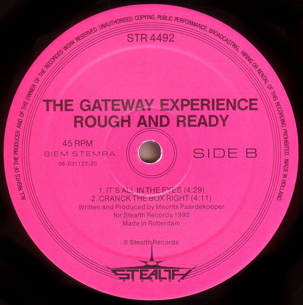 The Gateway Experience : Rough And Ready (12")