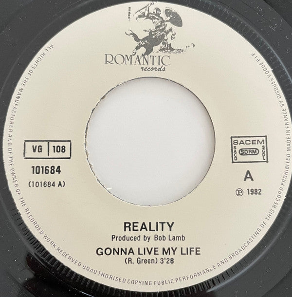 Reality (11) : Gonna Live My Life / Singer Man (7", Single)