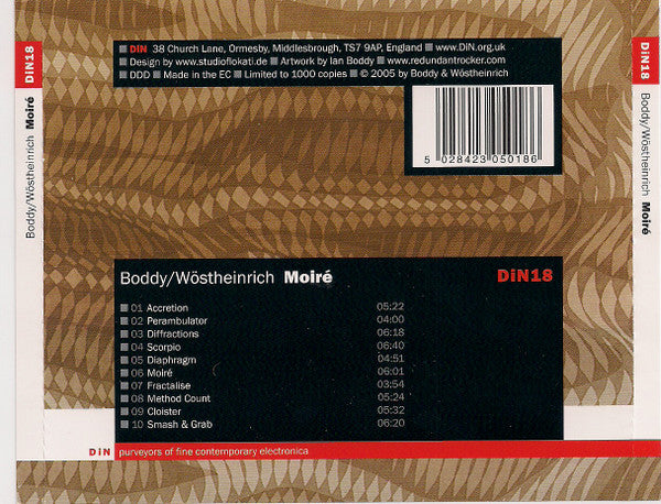 Ian Boddy / Bernhard Wöstheinrich : Moiré (CD, Album, Ltd)