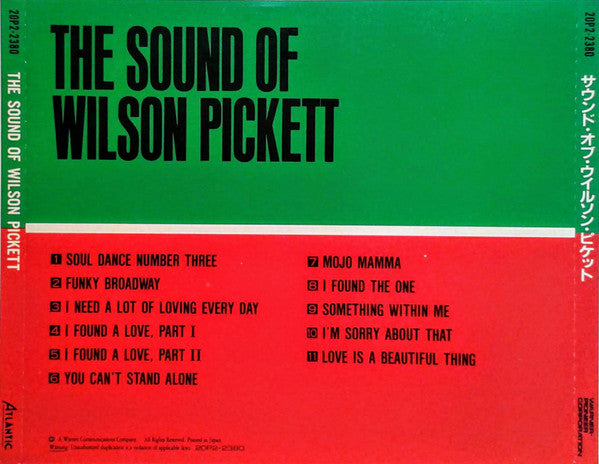 Wilson Pickett : The Sound Of Wilson Pickett (CD, Album, RE)