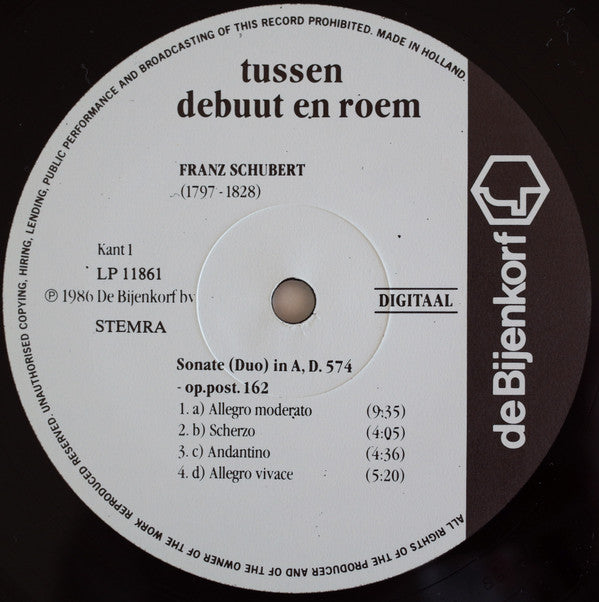 Various : Tussen Debuut En Roem (LP)