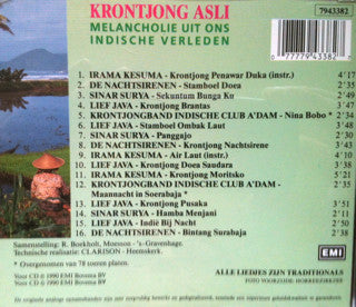Various : Krontjong Asli (CD, Album)