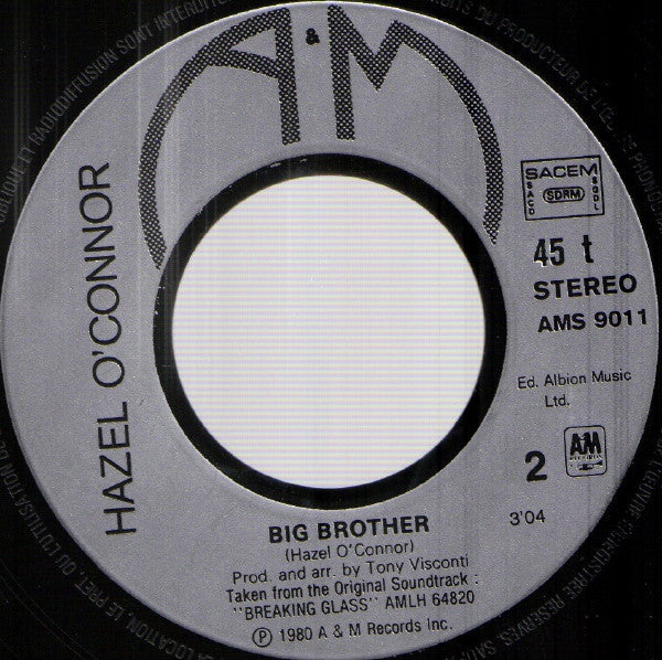 Hazel O'Connor : Will You? (7", Single)