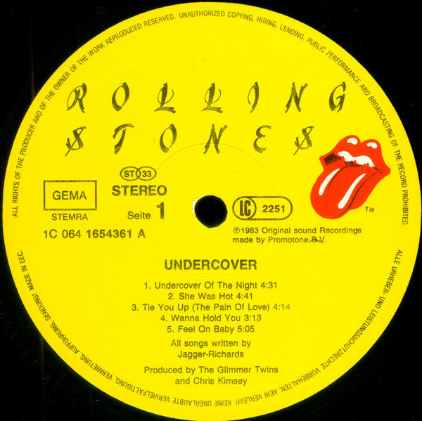 The Rolling Stones : Undercover (LP, Album)