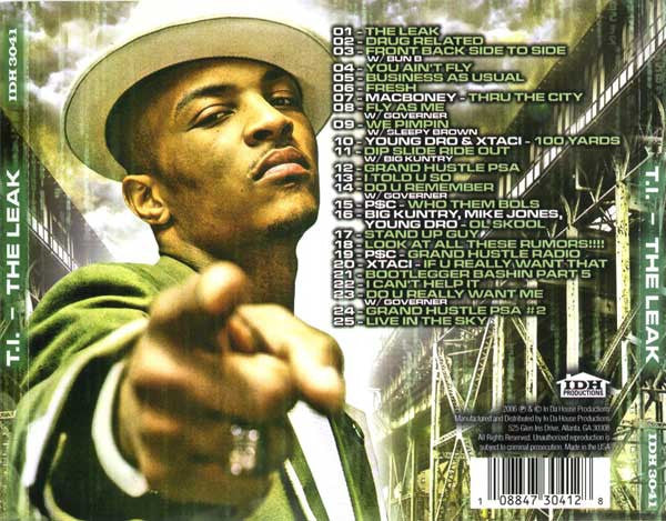 T.I. : The Leak (CD, Mixed)