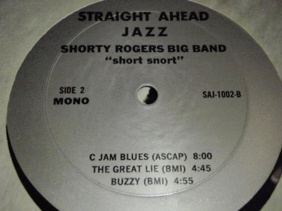 Shorty Rogers Big Band : Short Snort (LP, Album, Mono)