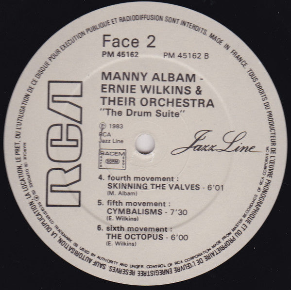 Manny Albam And Ernie Wilkins Orchestra : The Drum Suite (LP, Album, RE)