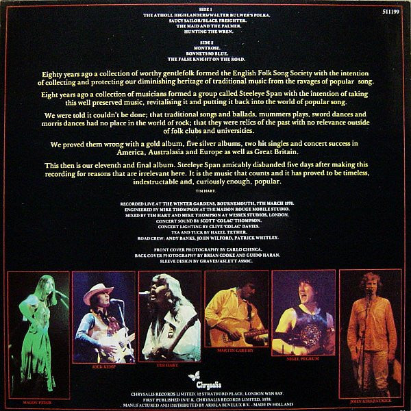 Steeleye Span : Live At Last! (LP, Album)