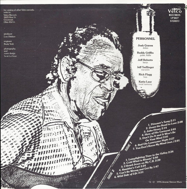 Jimmie Skinner : Sings Bluegrass. Vol. 2, With Josh Graves (LP, Album)