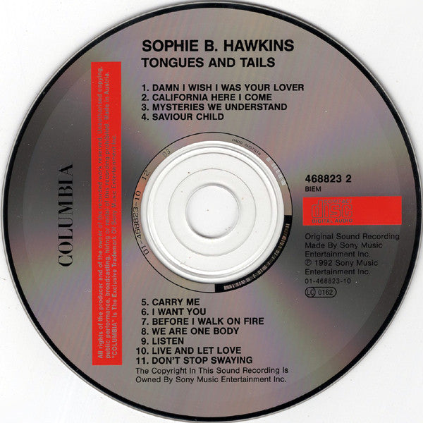 Sophie B. Hawkins : Tongues And Tails (CD, Album, RP)