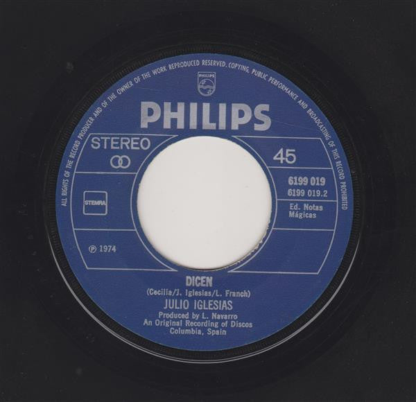 Julio Iglesias : Manuela  (7")