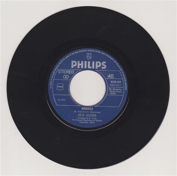 Julio Iglesias : Manuela  (7")