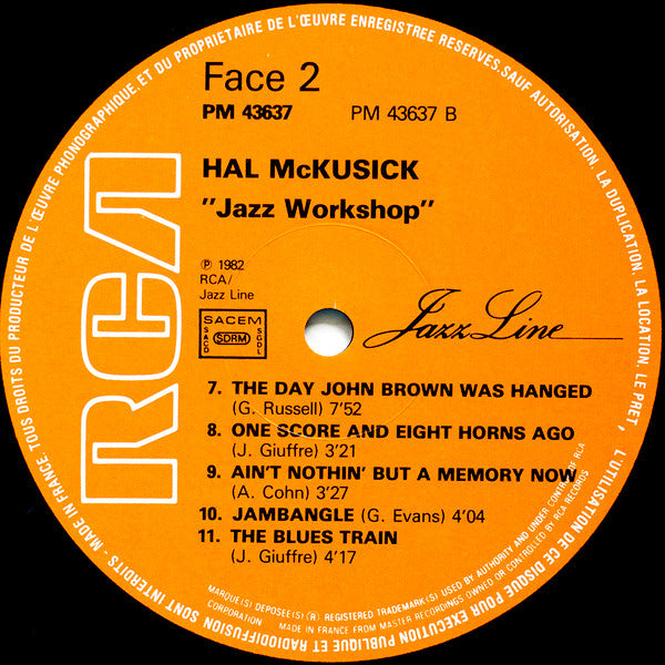 Hal McKusick : The Jazz Workshop (LP, Album, RE)