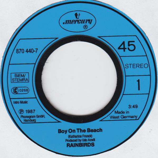 Rainbirds : Boy On The Beach (7", Single)