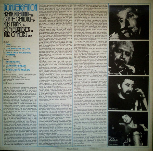 Frank Rosolino, Conte Candoli : Conversation (LP, Album)