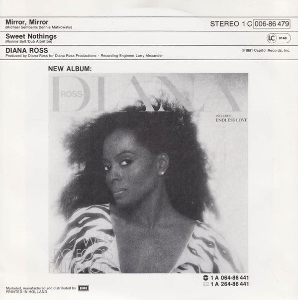 Diana Ross : Mirror Mirror (7", Single)
