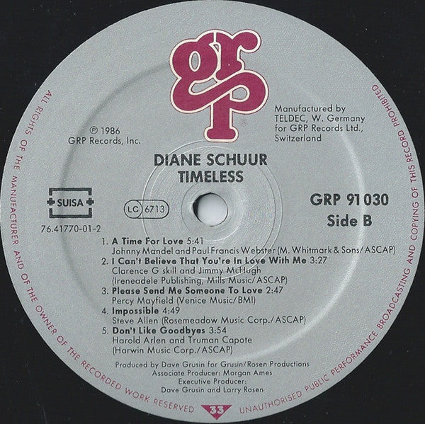 Diane Schuur : Timeless (LP)