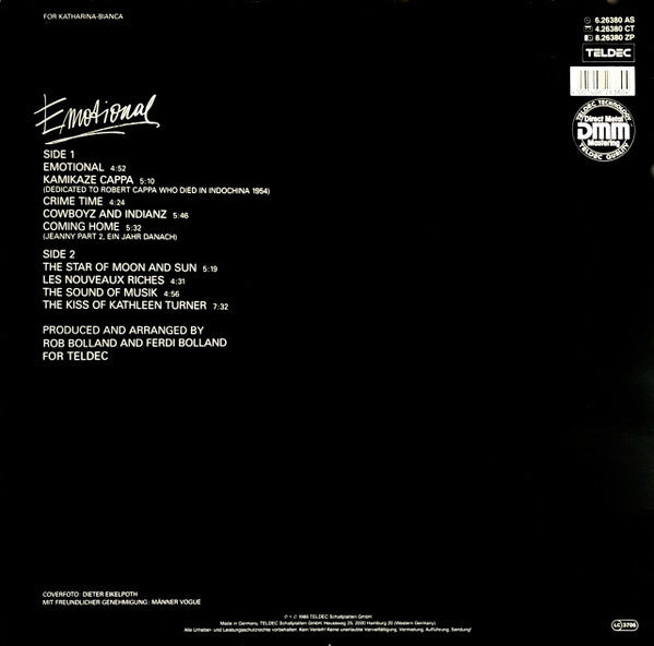 Falco : Emotional (LP, Album)