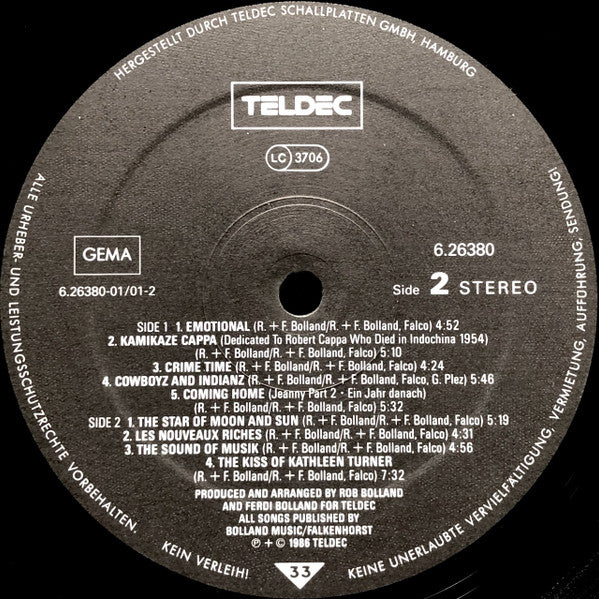 Falco : Emotional (LP, Album)