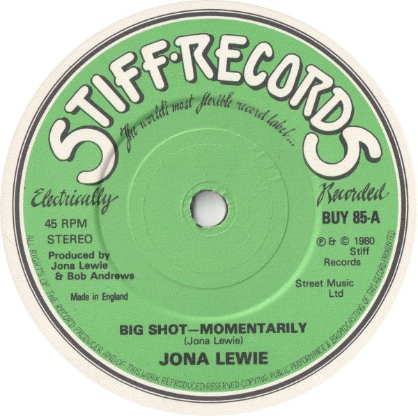 Jona Lewie : Big Shot - Momentarily (7")