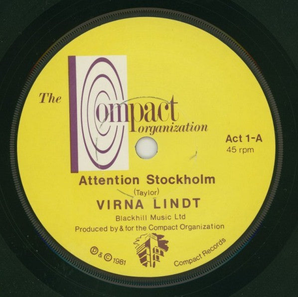 Virna Lindt : Attention Stockholm (7", Single)