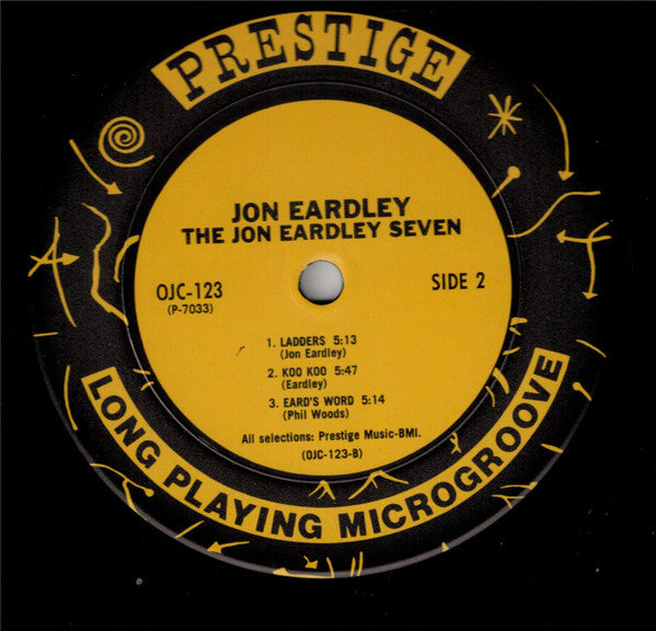 Jon Eardley : The Jon Eardley Seven (LP, Album, Mono, RE)