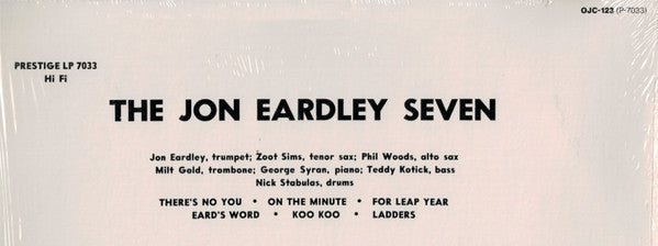 Jon Eardley : The Jon Eardley Seven (LP, Album, Mono, RE)