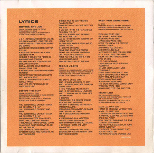 Rednex : Sex & Violins (CD, Album)