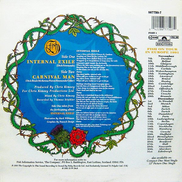 Fish : Internal Exile (7", Single)