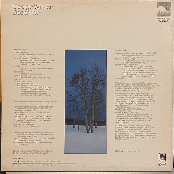George Winston : December (LP, Album)