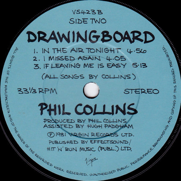 Phil Collins : If Leaving Me Is Easy (7", EP, Ltd, Pos)